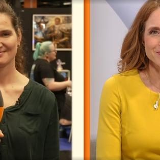 Mirjam Meinhardt, Moderatorin, und Jenifer Girke, Reporterin, berichtet live von der Gamescom in Köln. 
