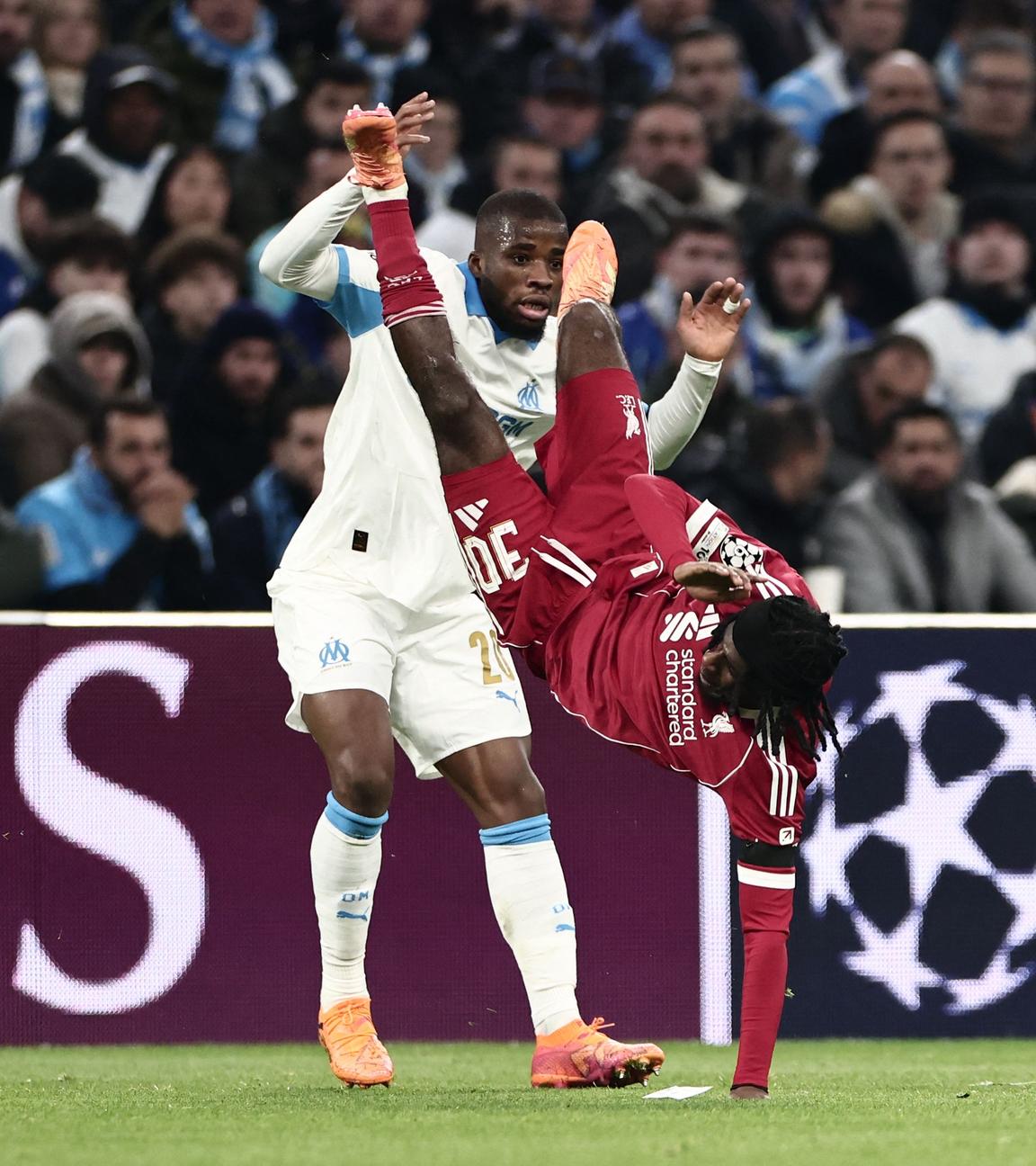 Jeremie Frimpong und Hamed Traore am 21.01.26