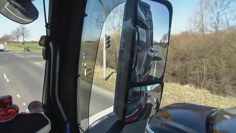 Toter Winkel eines LKWs