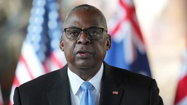 US-Verteidigungsminister Lloyd Austin, aufgenommen am 26.09.2024 in London (Großbritannien)