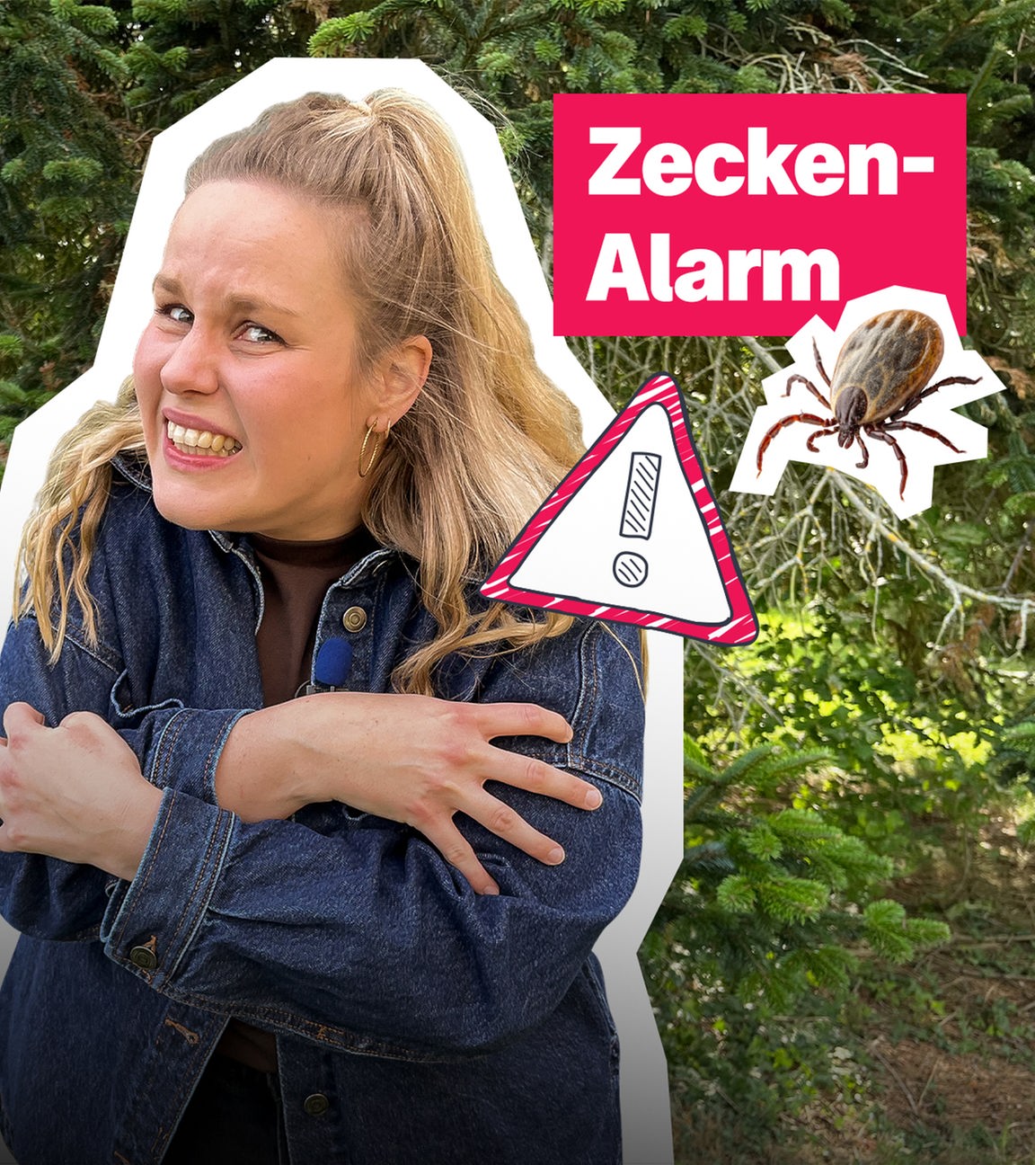 Reporterin Isabelle auf Zecken-Mission