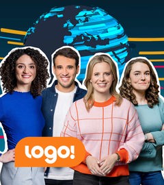 logo! Kindernachrichten - Die logo!-Moderatorinnen und Moderatoren Maral, Sherif, Linda und Lotte