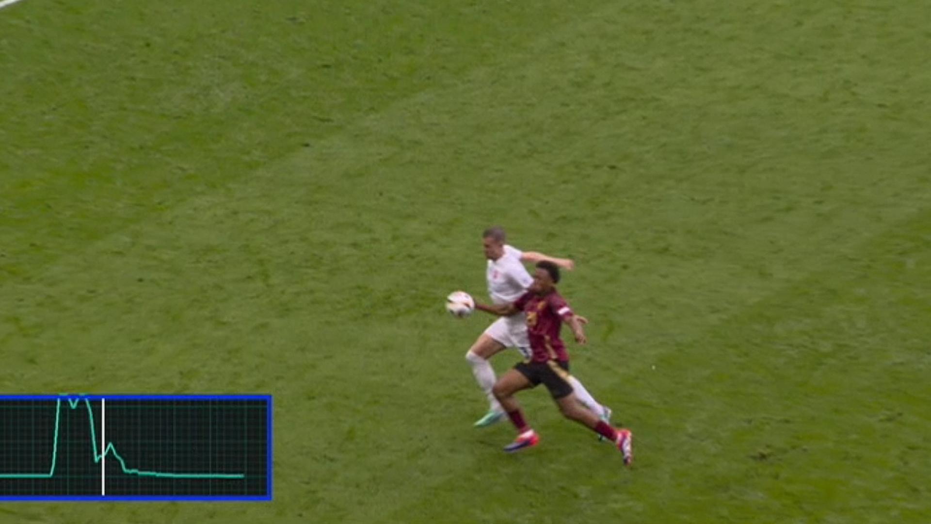 Handspiel von Lois Openda.