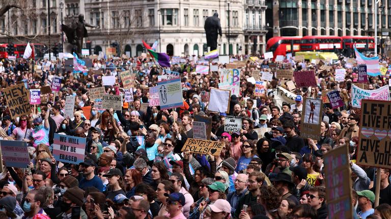 Demonstration der Transgender Community in London