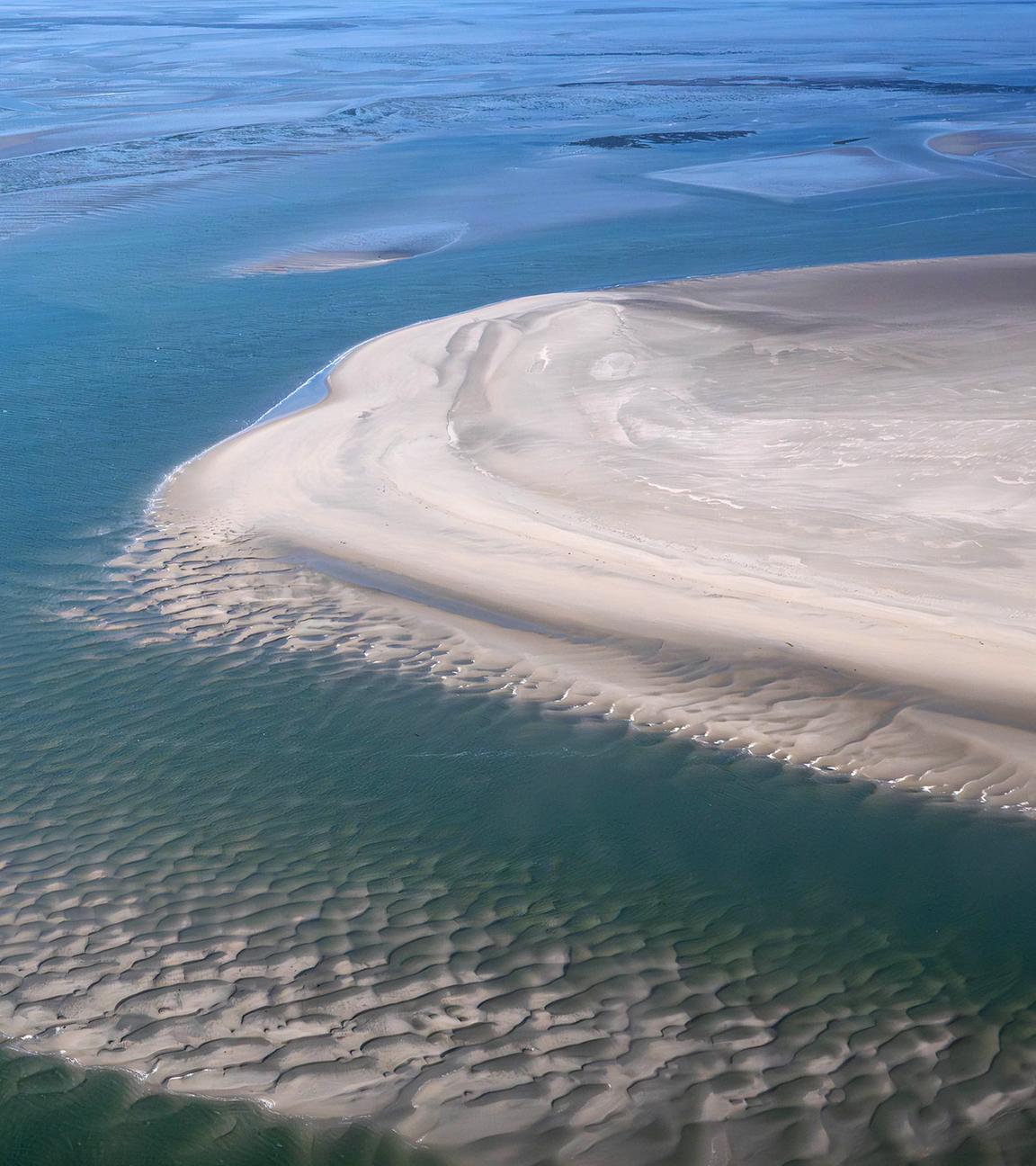 Lufaufnahme Wattenmeer