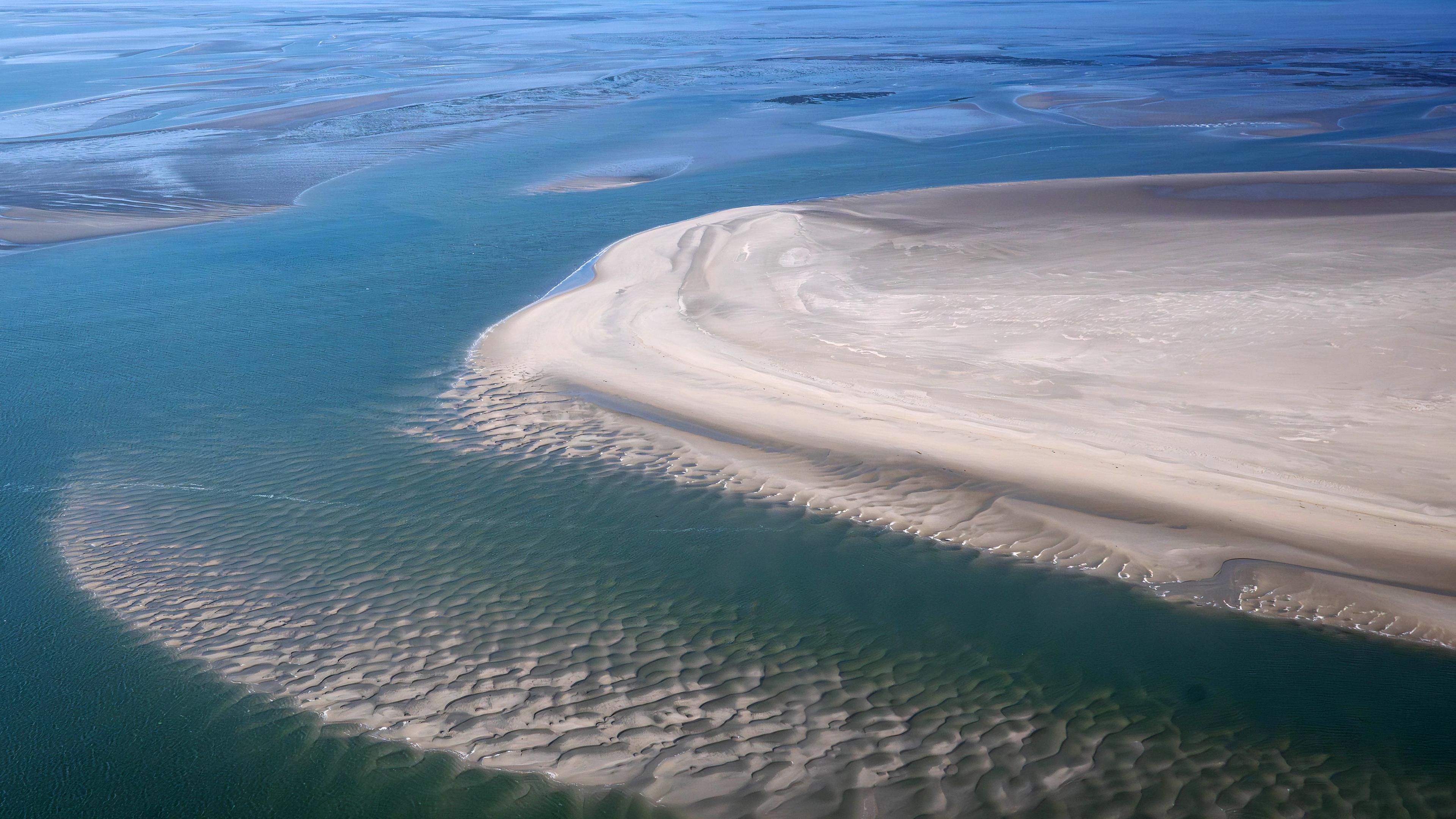 Lufaufnahme Wattenmeer