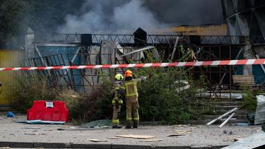 Russische Luftangriffe auf das Stadtgebiet von Kiew