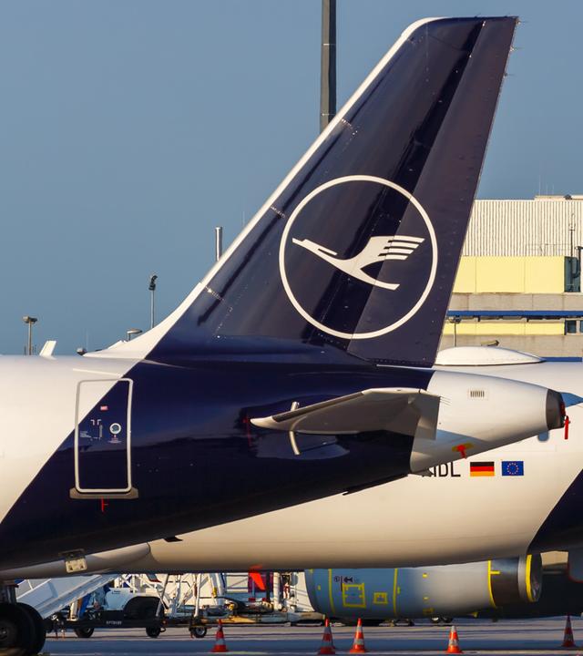 Flugzeuge von Lufthansa am Flufghafen Frankfurt am 27.05.2020