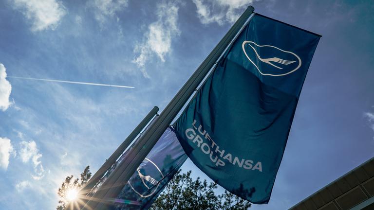 Die Lufthansa Fahne