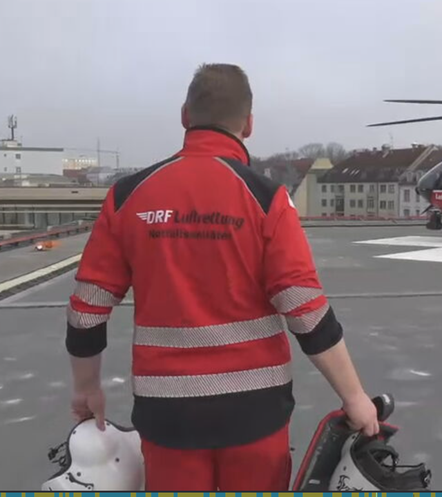 Mit dem Rettungshubschrauber im Einsatz