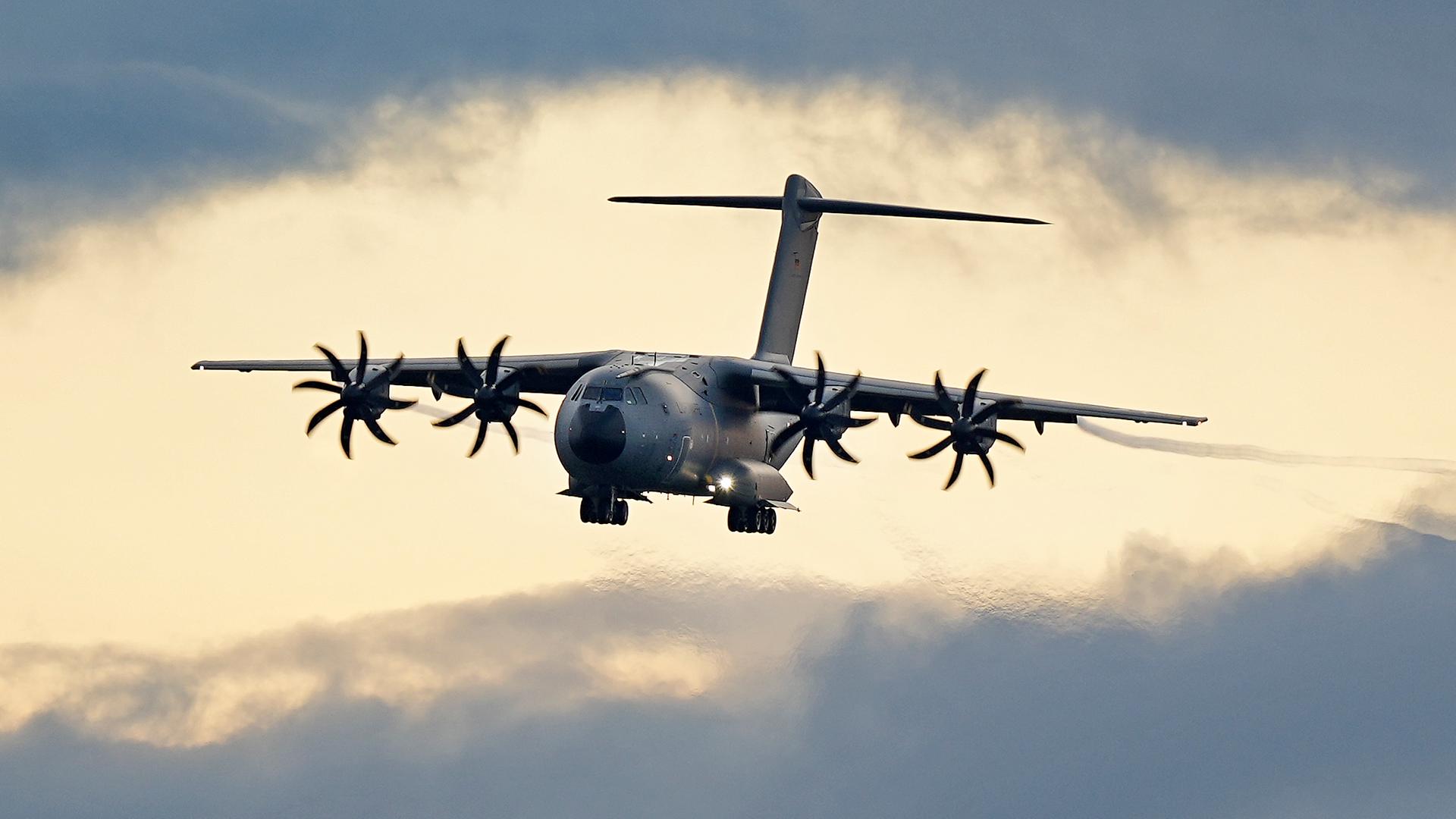 Transportflugzeuge vom Typ Airbus A400M der Luftwaffe am 27.08.2021.