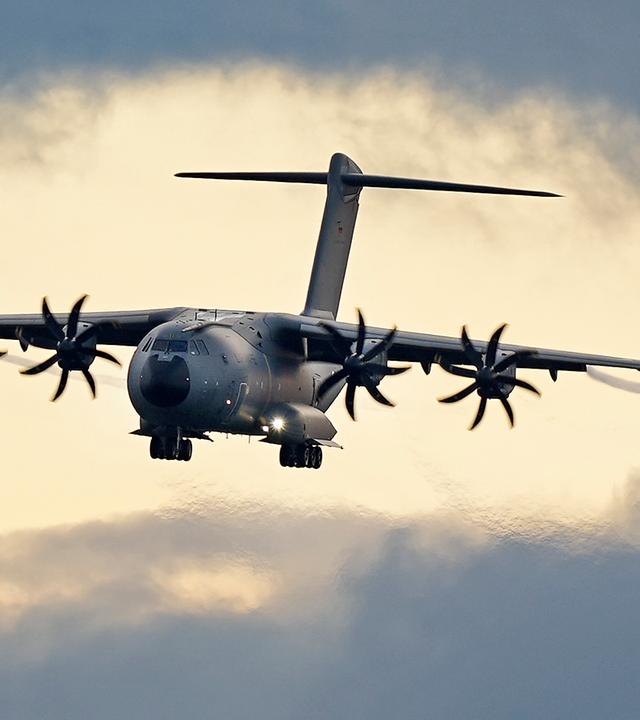 Transportflugzeuge vom Typ Airbus A400M der Luftwaffe am 27.08.2021.