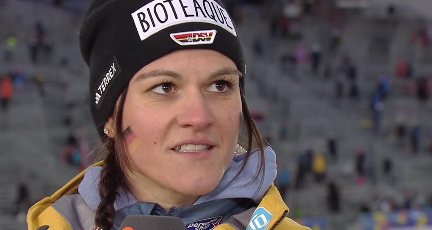 Skispringerin Luisa Görlich im ZDF-Interview
