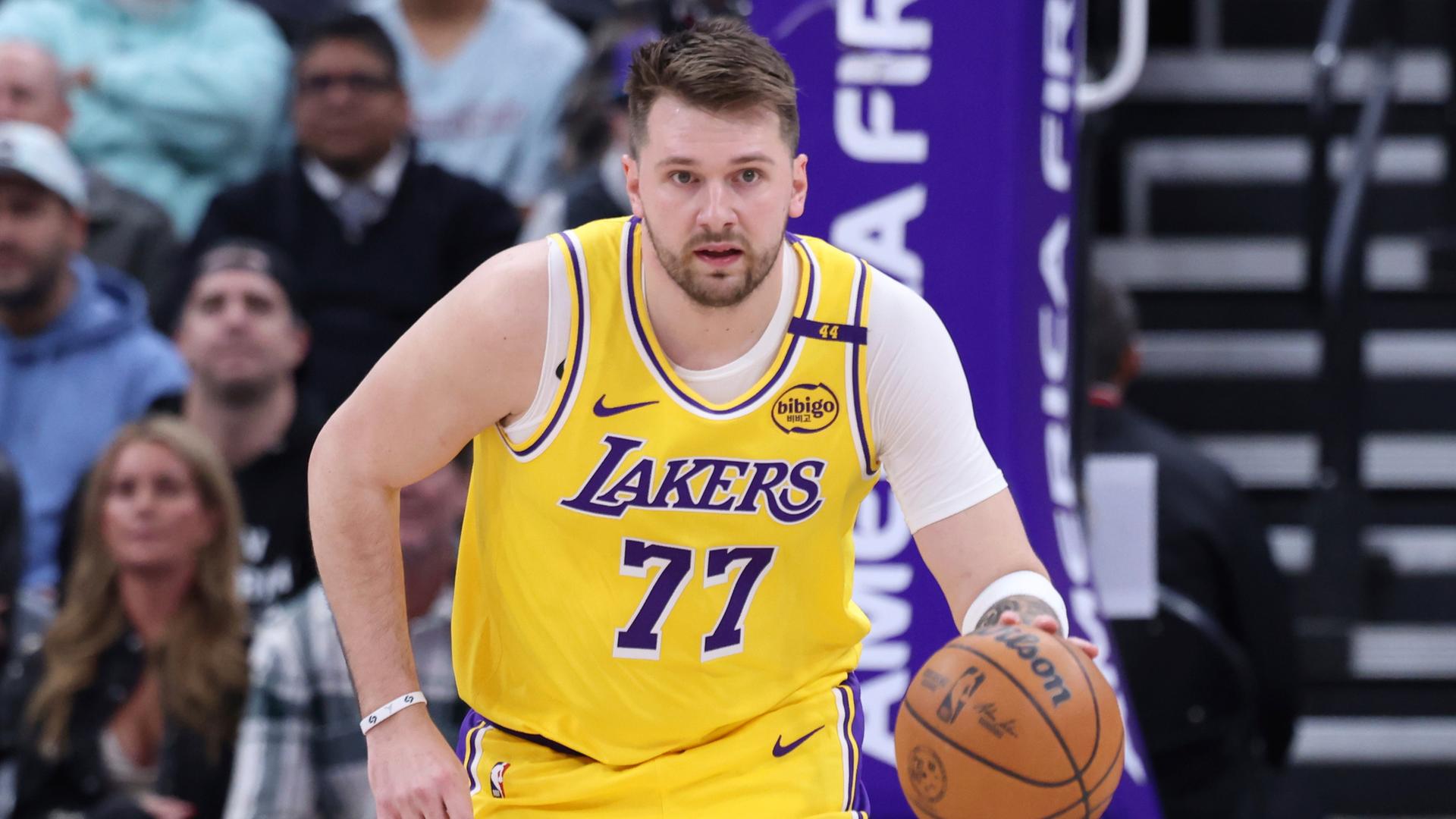 Utah Jazz - Los Angeles Lakers: Luka Doncic in Aktion