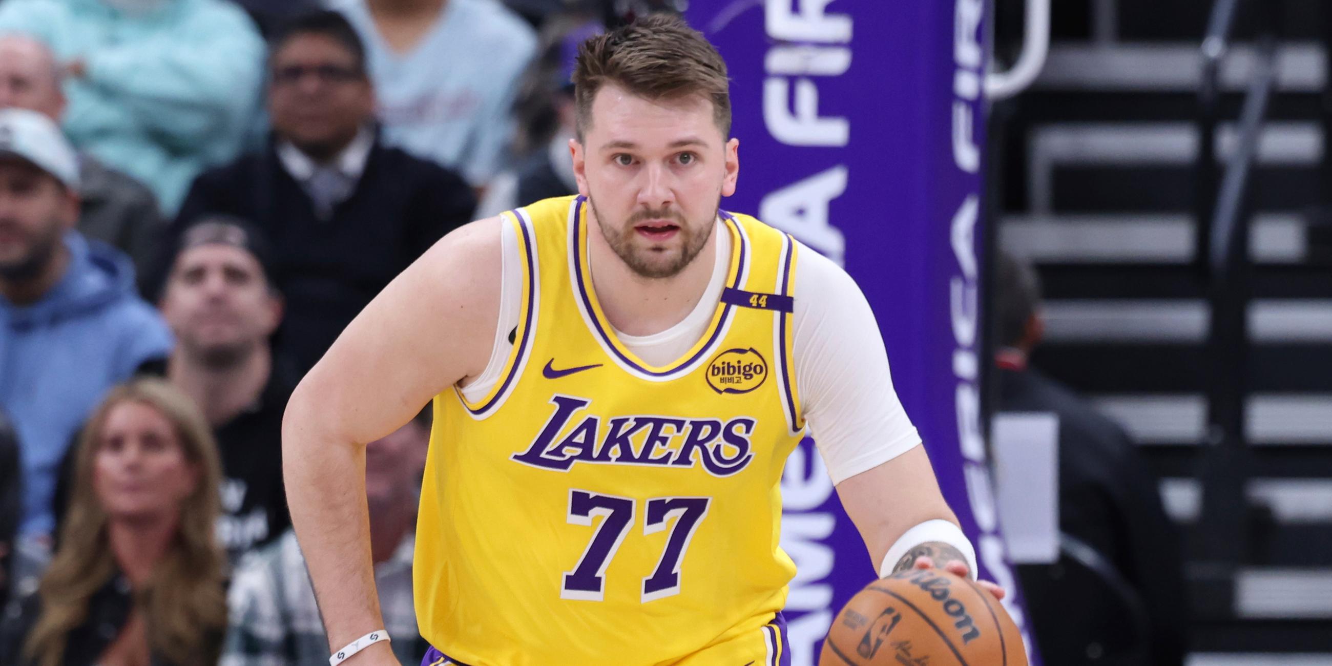 Utah Jazz - Los Angeles Lakers: Luka Doncic in Aktion