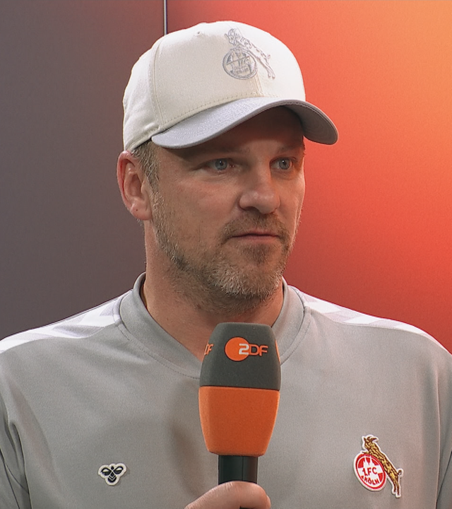 Kölns Trainer Lukas Kwasniok im ZDF-Interview