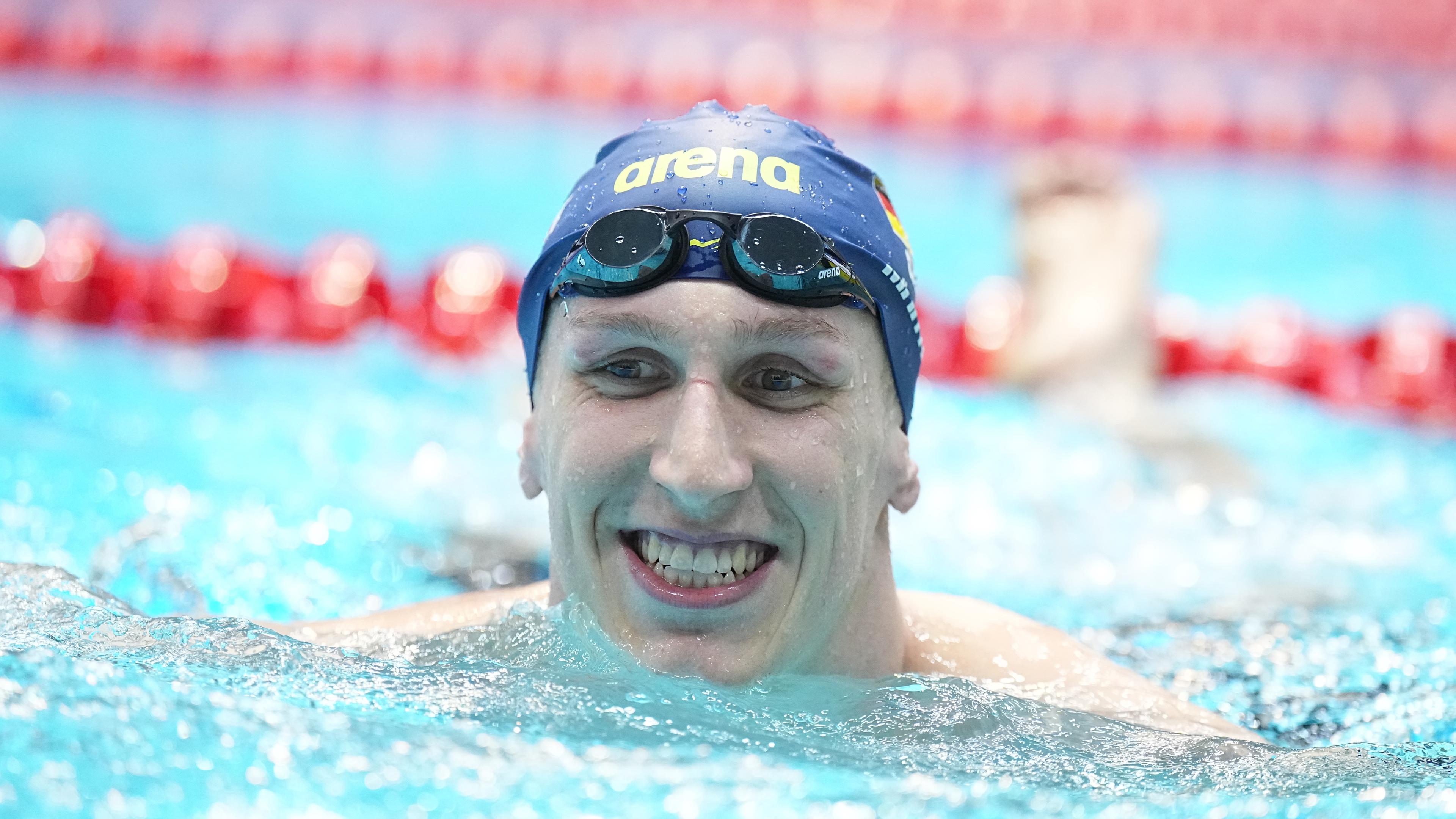 Lukas Märtens bei der deutschen Meisterschaft am 28.04.2024.