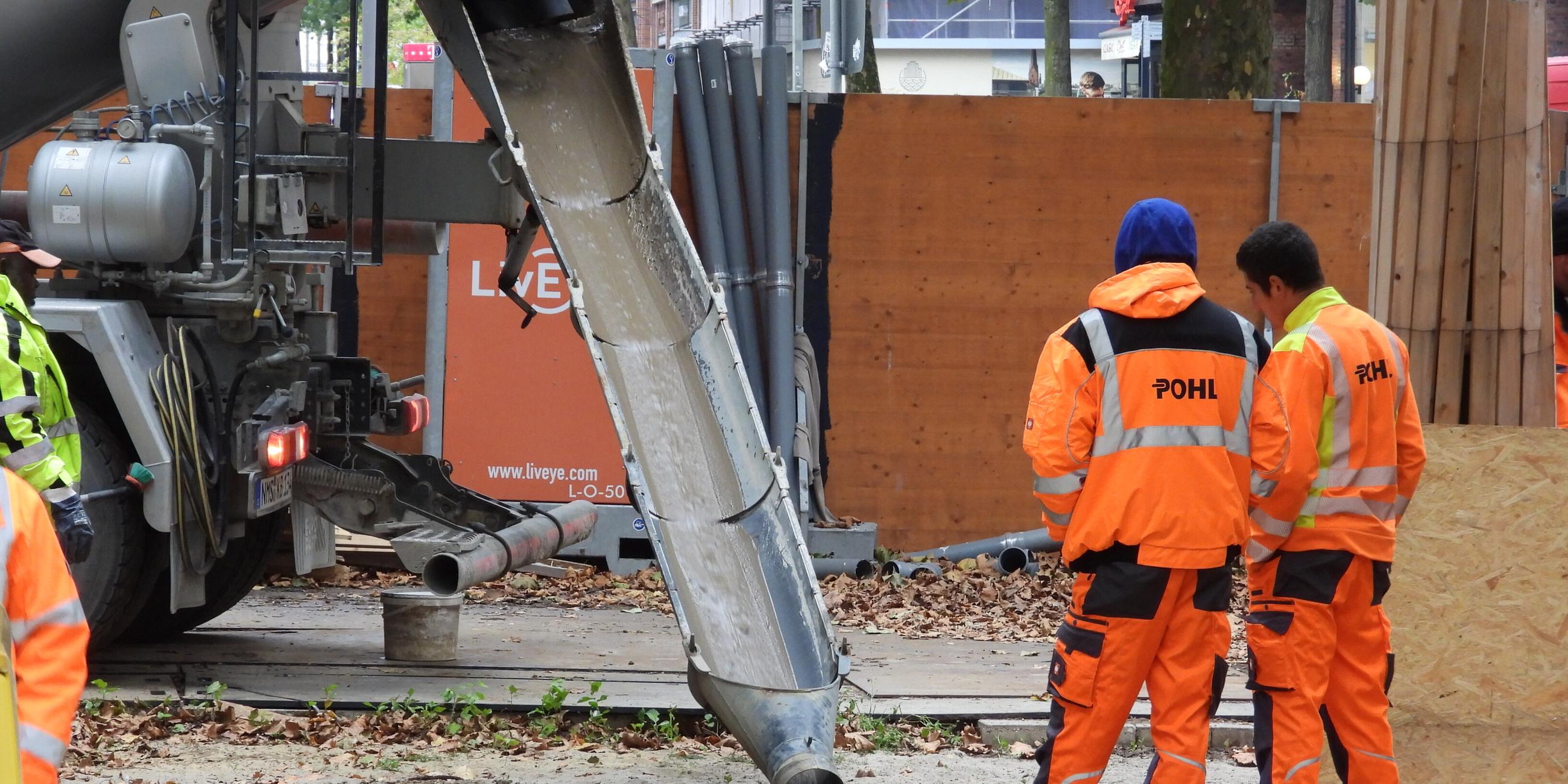 Luxustoilette in Hamburg wird zubetoniert