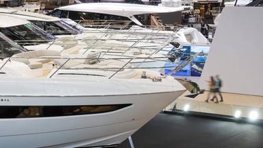 Symbolbild: Luxusyachten auf der Messe Boot in Düsseldorf