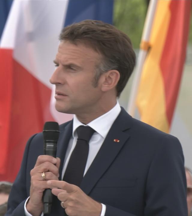 Emmanuel Macron bei seinem Staatsbesuch in Deutschland