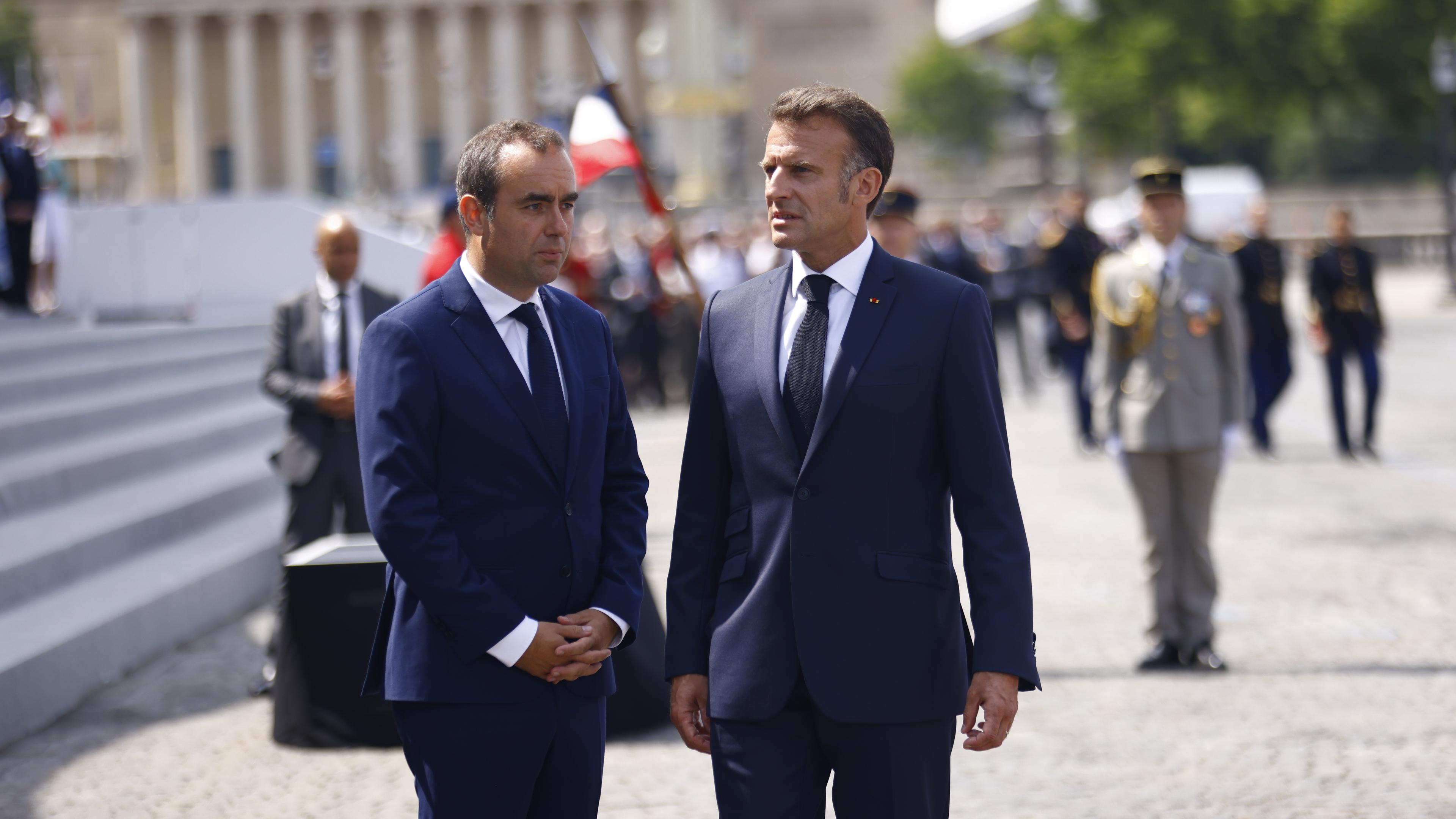 Emmanuel Macron und Sebastien Lecornu