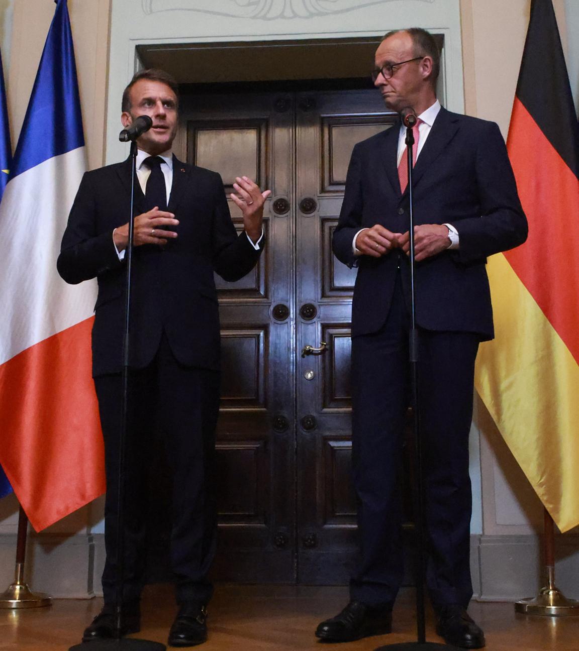 Emmanuel Macron und Friedrich Merz