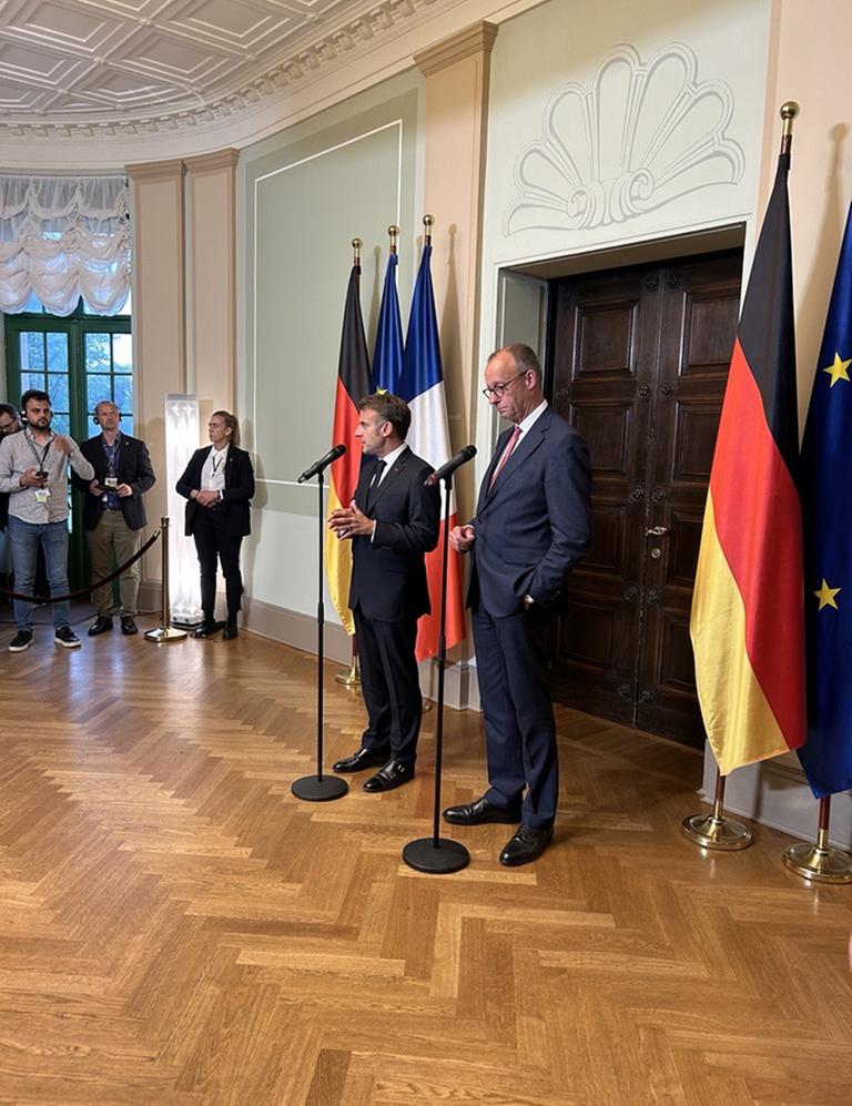 Emmanuel Macron und Friedrich Merz