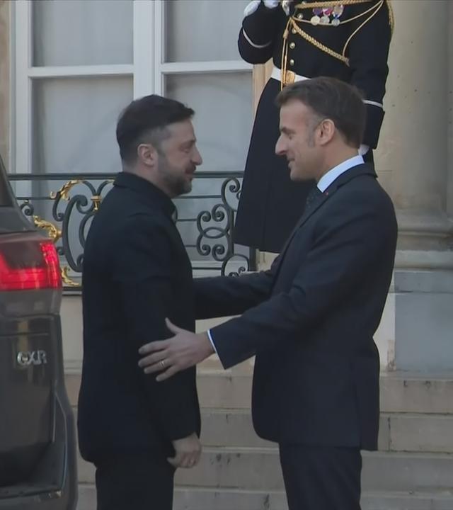 Macron und Selenskji - Koalition der Willigen