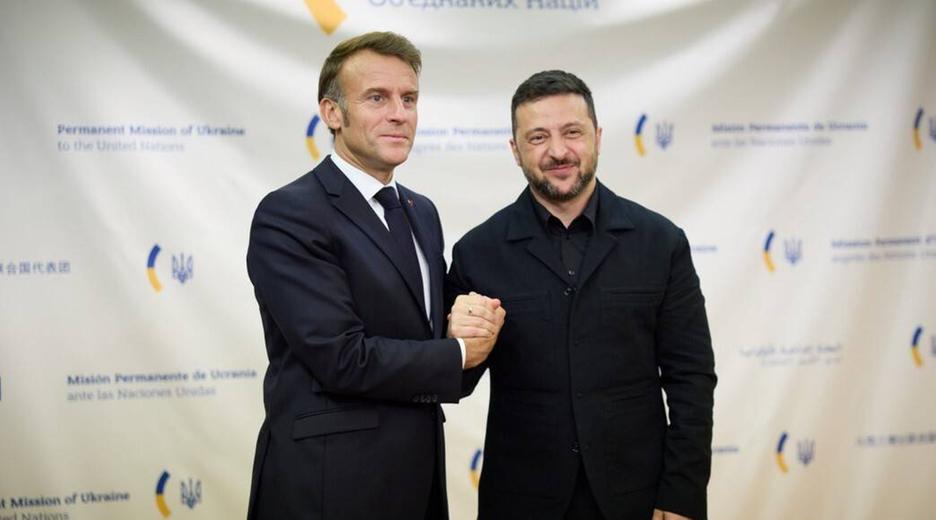 Selenskyi und Macron in New York 