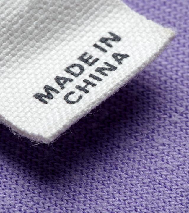 Textil-Beschriftung: "MADE IN CHINA".