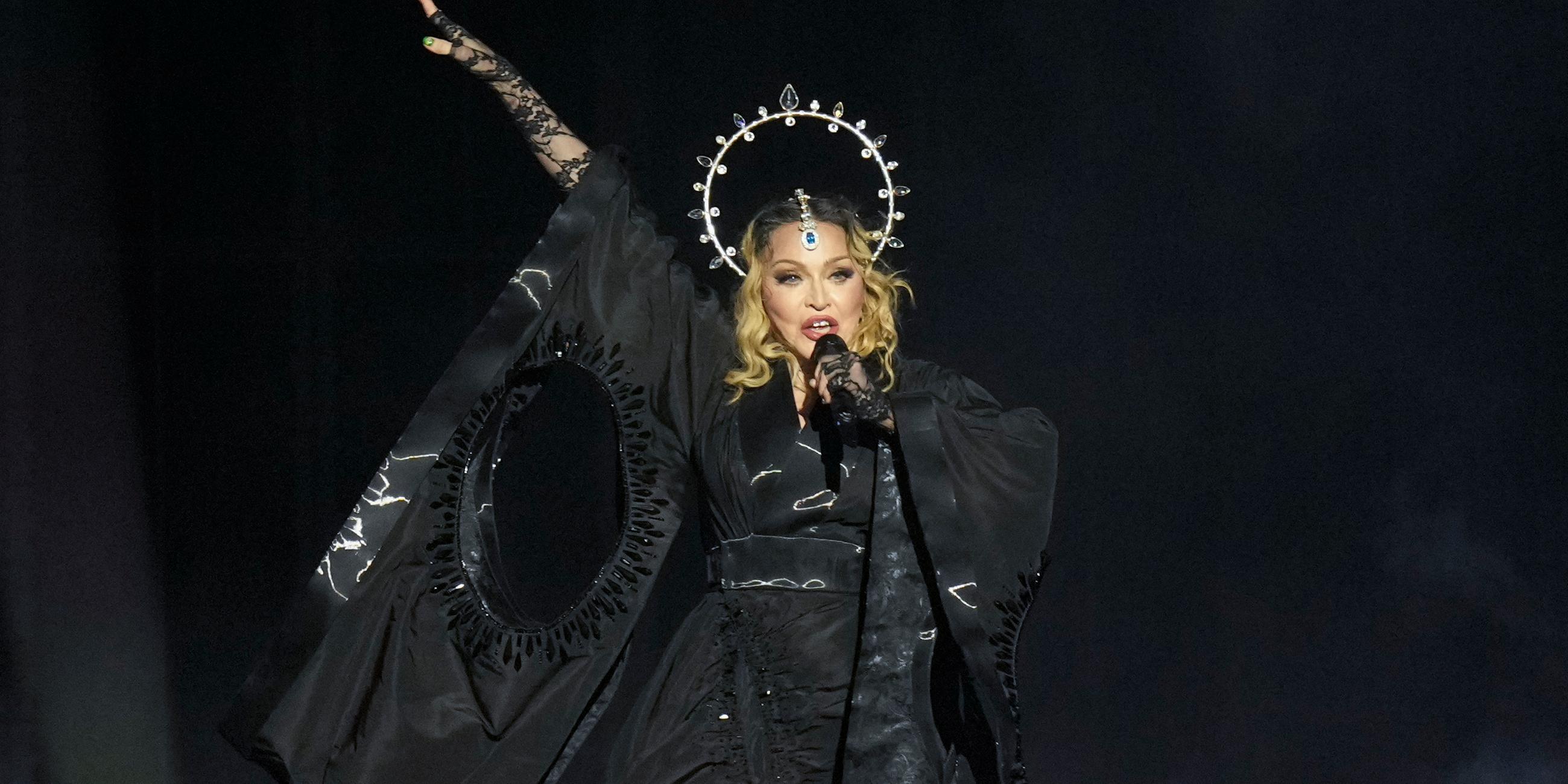 Sängerin Madonna auf einem Konzert in Brasilien 2024.