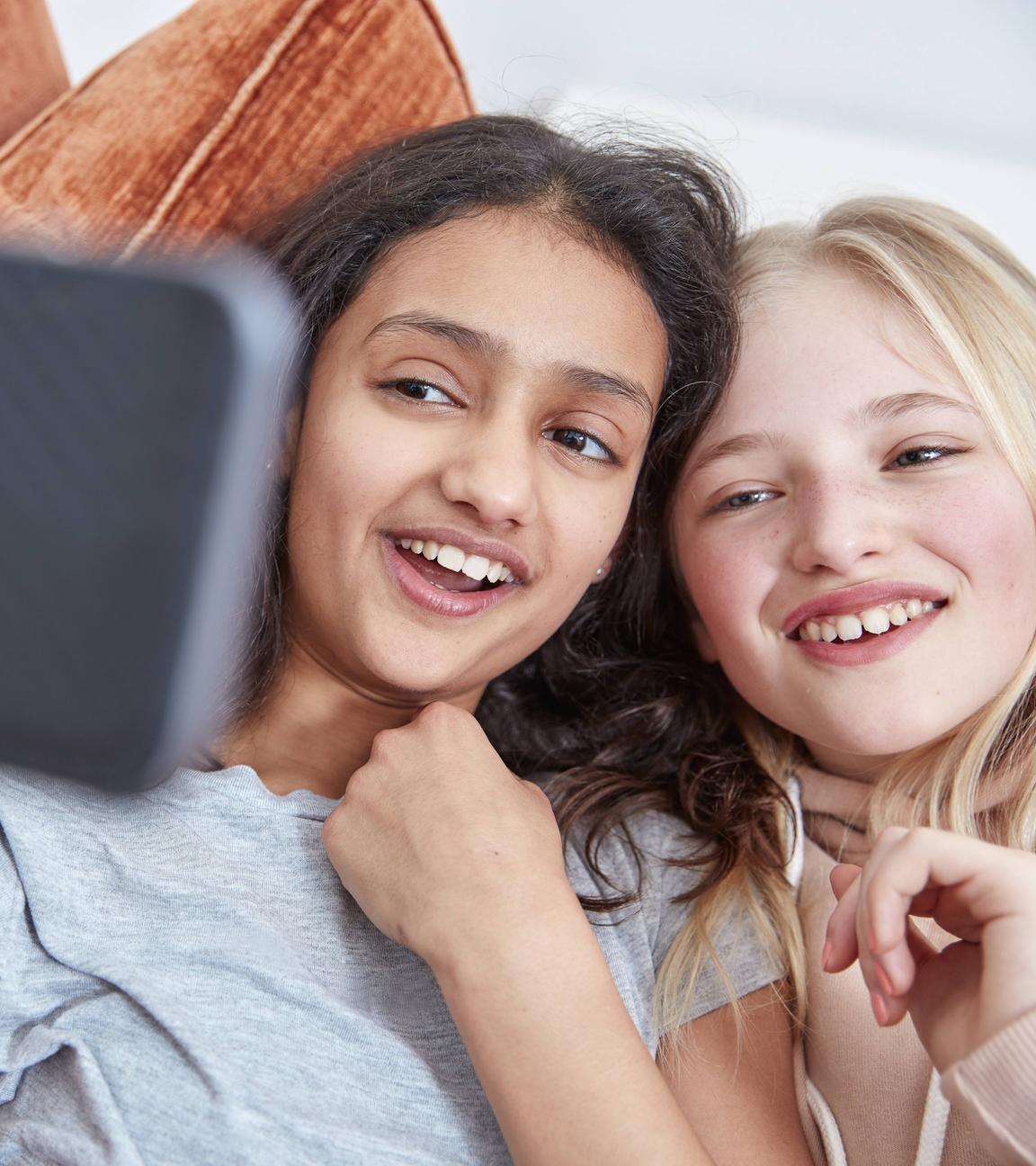 Mädchen machen Selfie