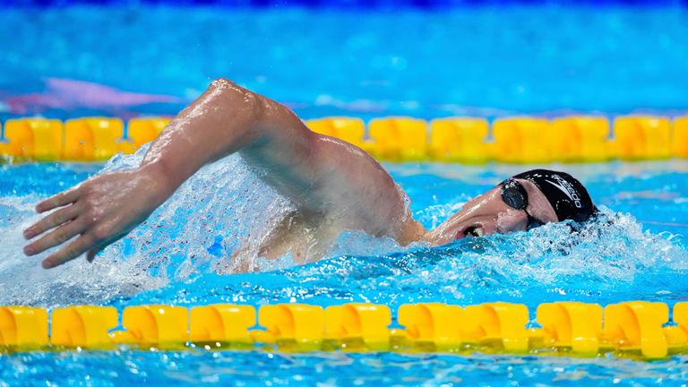 Lukas Märtens im 400-Meter-Freistil-Lauf