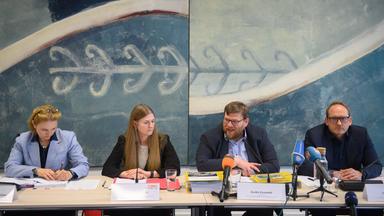  In der Pressekonferenz informierten die Obleute von CDU, FDP und SPD über den Abschlussbericht des 21. Parlamentarischen Untersuchungsausschusses