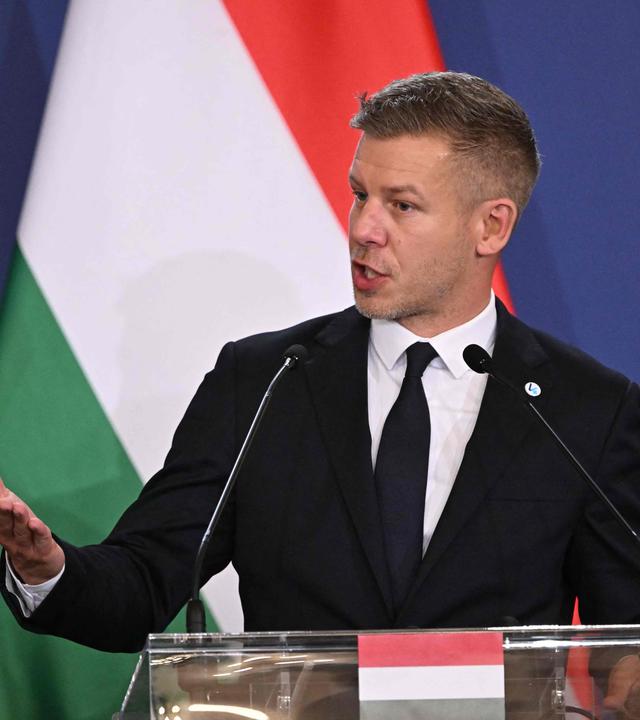 Hungarian Prime Minister Peter Magyar delivers a press conference after a meeting of the Visegrad Group (V4) in the Royal Castle of Godollo, Hungary, on June 23, 2026. The Prime Ministers of the Visegrad countries, Hungary, Poland, Czech Republic and Slovakia, discussed about energy security, migration and EU funds during a meeting aimed to strengthen Central European cooperation and coordinate common regional interests. 