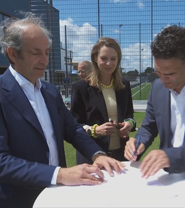 Rund 21 Millionen Euro hat der Bau des Sportzentrums in Makkabi gekostet.