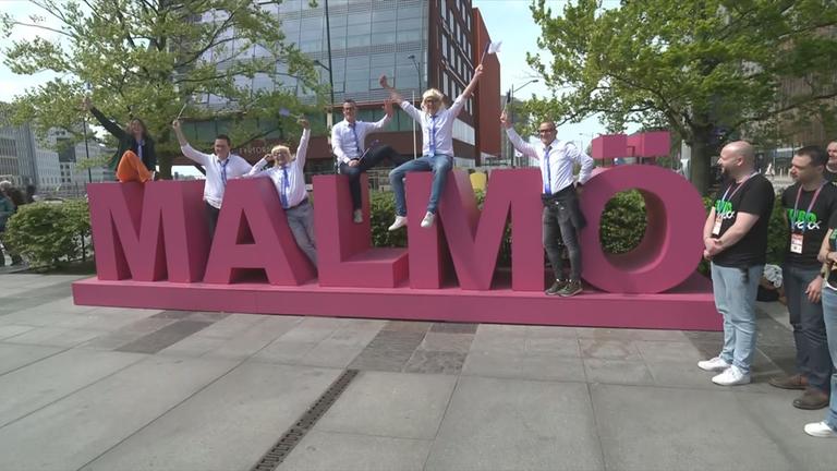 Malmö: Demonstrationen rund um den ESC