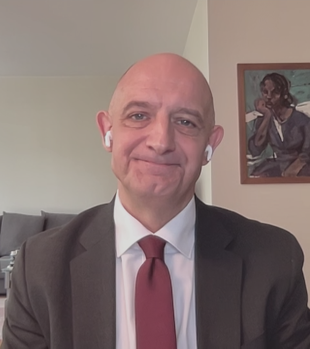 Hans-Jakob Schindler im Interview über Video-Call aus seinem Wohnzimmer.
