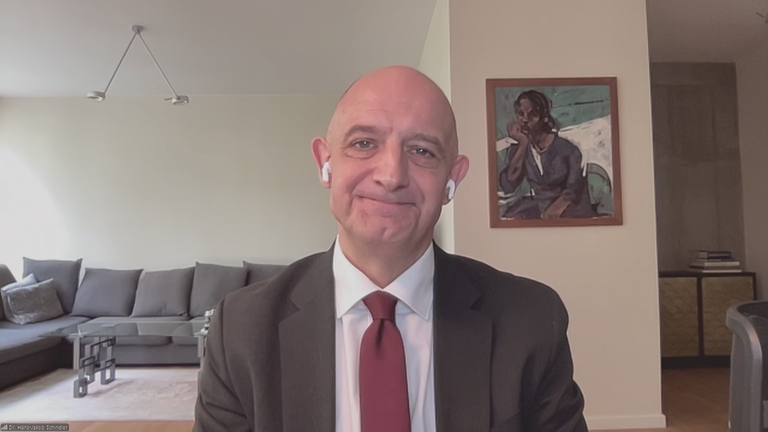 Hans-Jakob Schindler im Interview über Video-Call aus seinem Wohnzimmer.