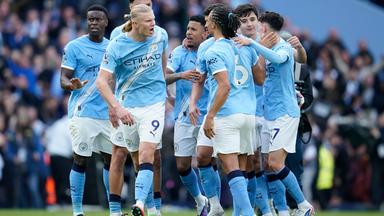 Manchester City beim Spiel in der Premier League.