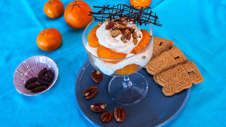 Mandarinen-Spekulatius-Schichtdessert