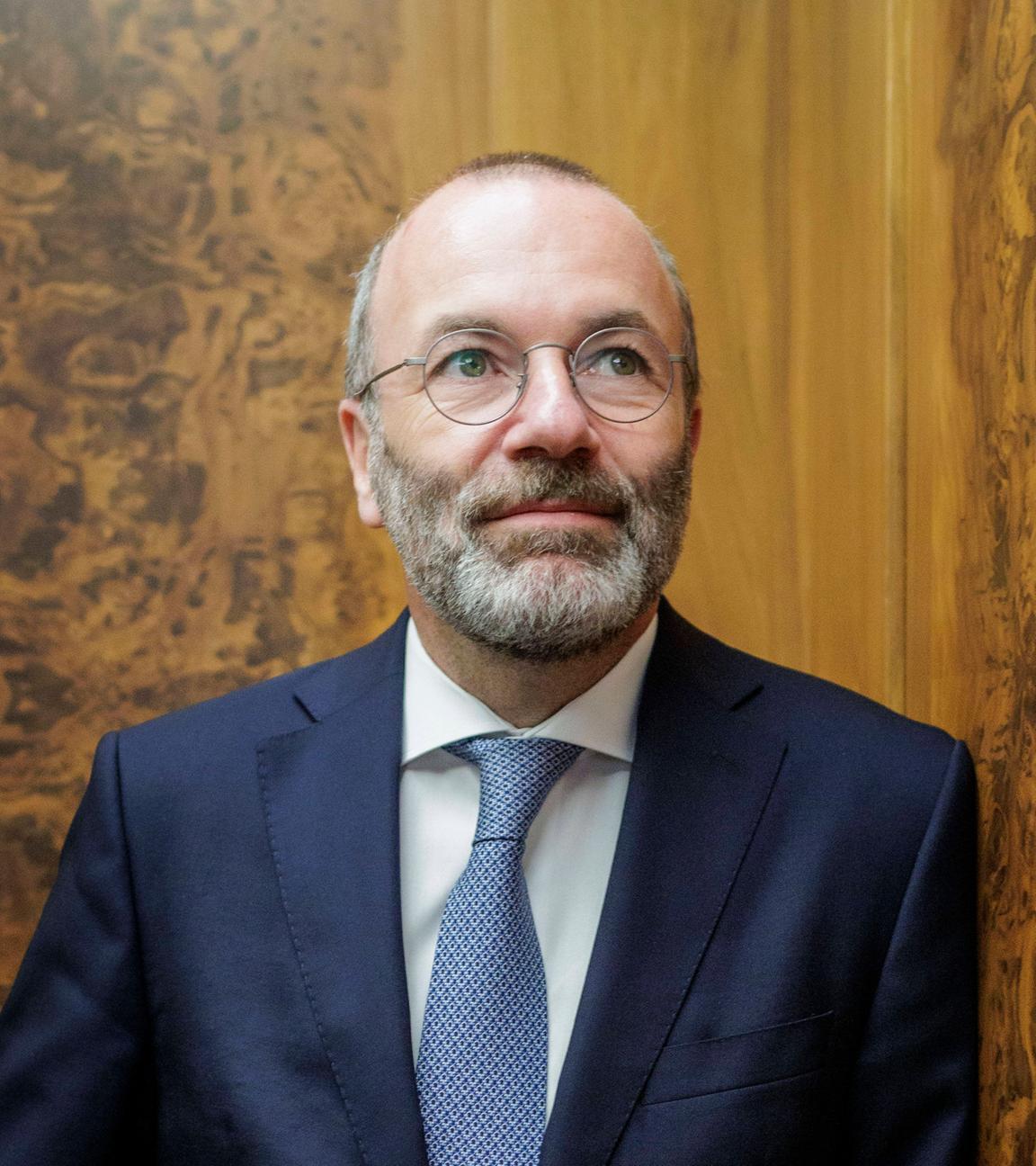 Manfred Weber, Fraktionsvorsitzender der Europaeischen Volkspartei (EVP) und stellvertretender Parteivorsitzender der CSU, aufgenommen im Rahmen eines Interviews in Berlin, 27.08.2025. 