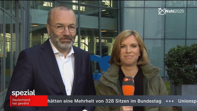 CSU-Politiker Manfred Weber zum Ergebnis der Bundestagswahl