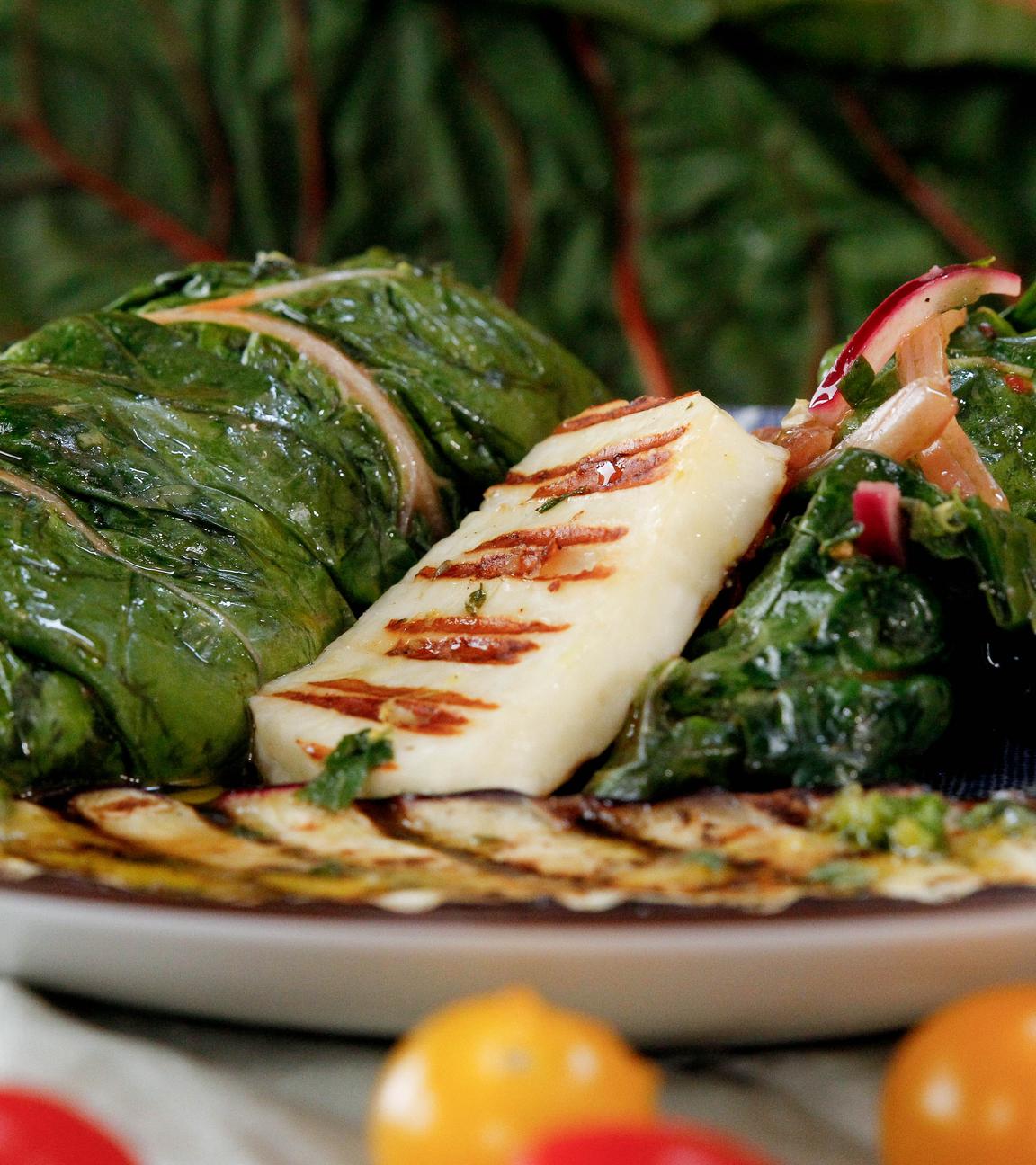 Mangold-Salat mit Ladolemono