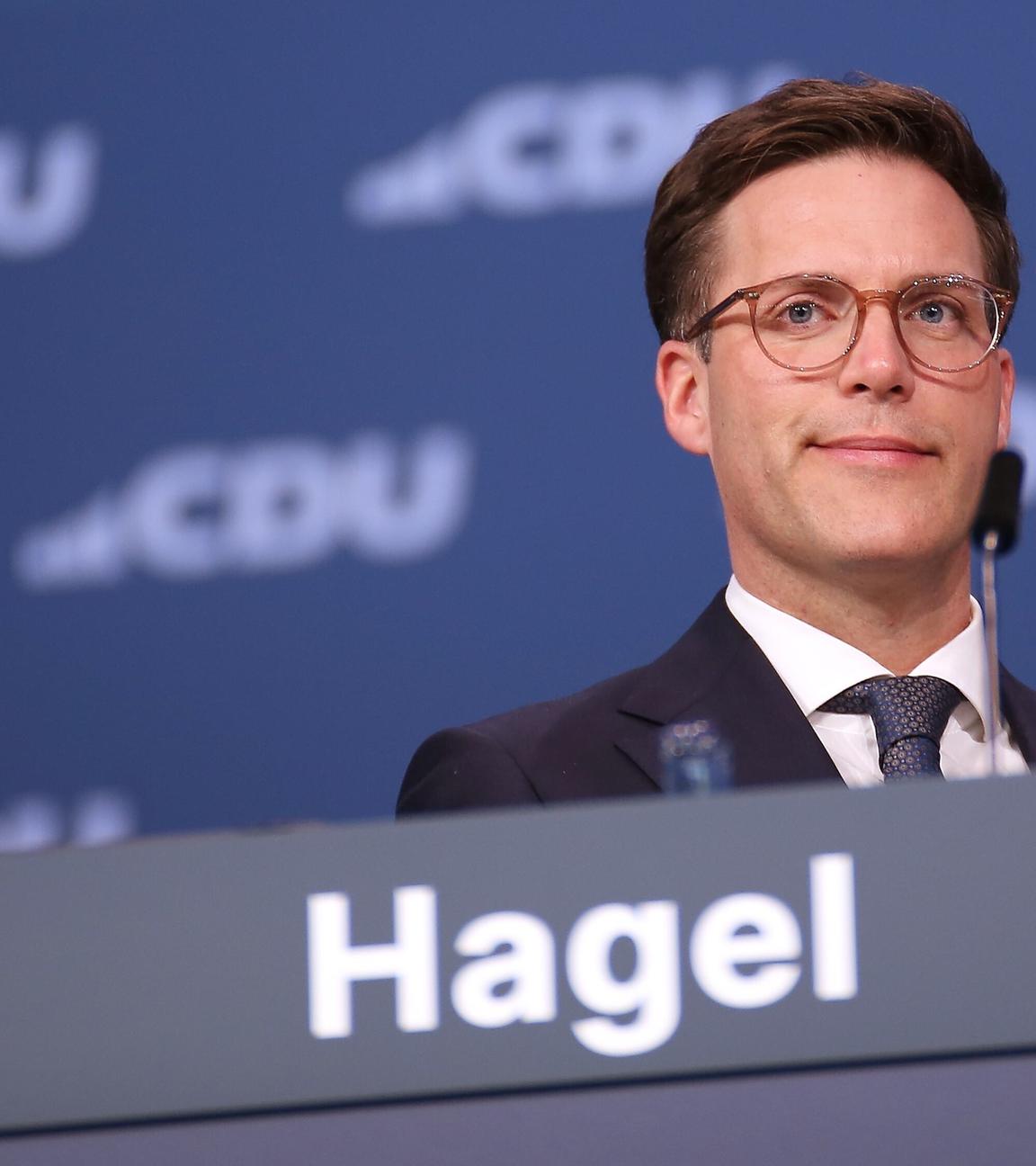 Archiv: Manuel Hagel beim 38. Bundesparteitag der CDU in Stuttgart