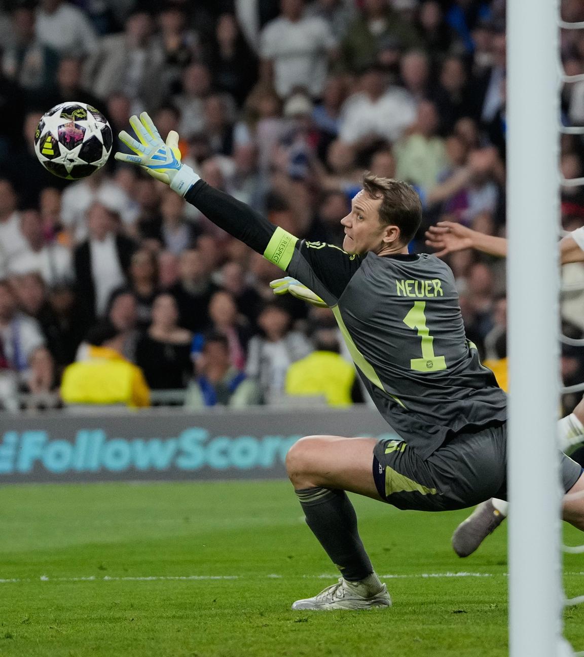 Manuel Neuer im Champions-League-Spiel Real Madrid gegen FC Bayern München