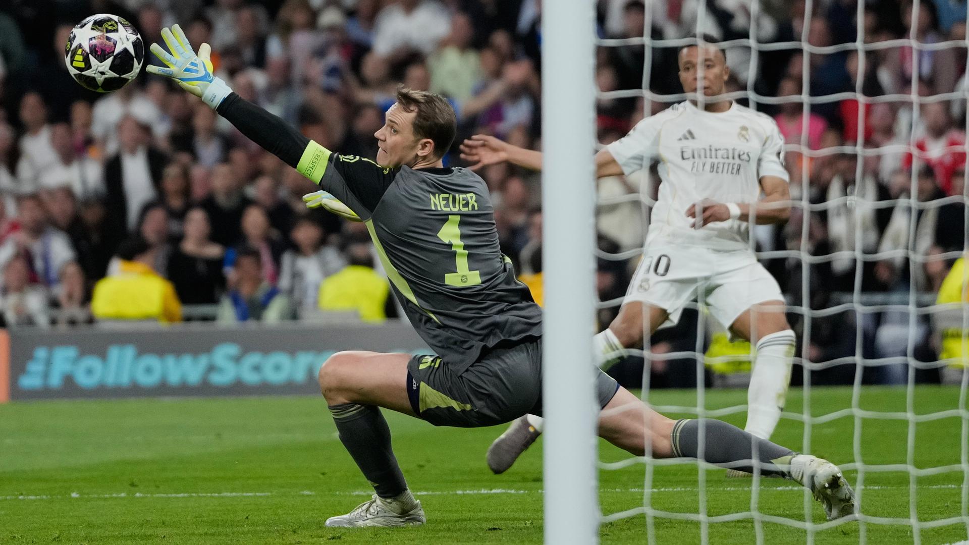 Manuel Neuer im Champions-League-Spiel Real Madrid gegen FC Bayern München