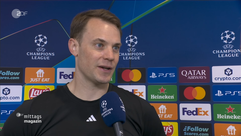 Bayerns Torhüter Manuel Neuer im ZDF-Interview