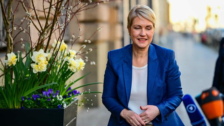 Manuela Schwesig vor den Koalitionsverhandlungen