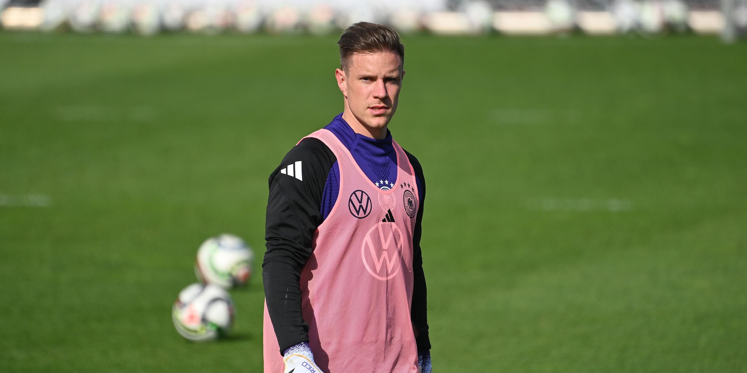 Torwart Marc-Andre ter Stegen im Trainingslager der Nationalmannschaft in Herzogenaurach am 30.05.2025.